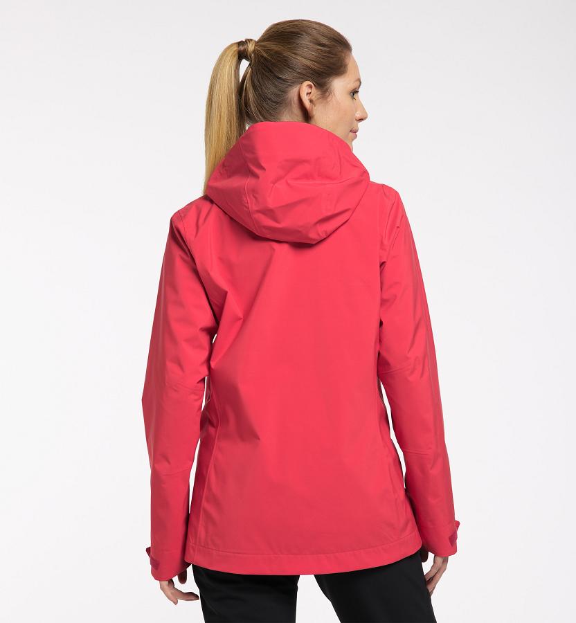Haglöfs Womens Tjärn Waterproof Jacket Red New Zealand 48720KIJR